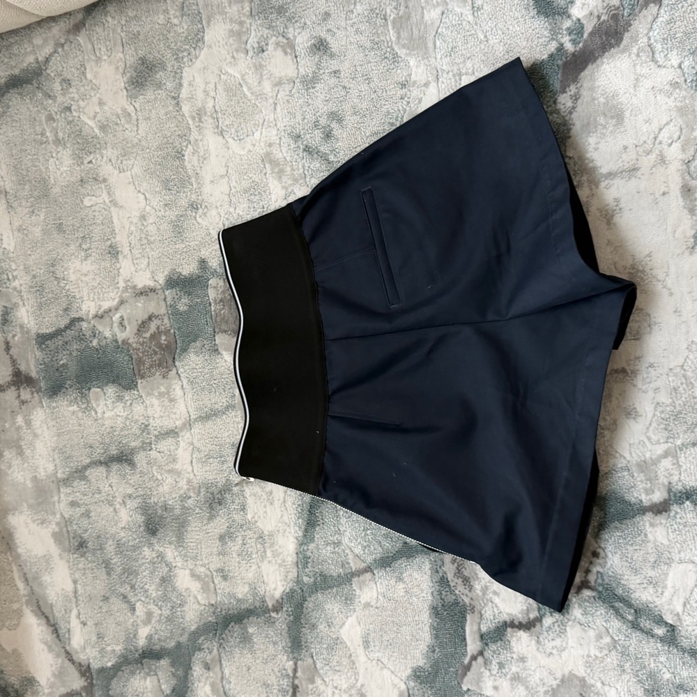 Alexander Wang Dark Blue High Waist Women's Shorts - Picture 3 of 5